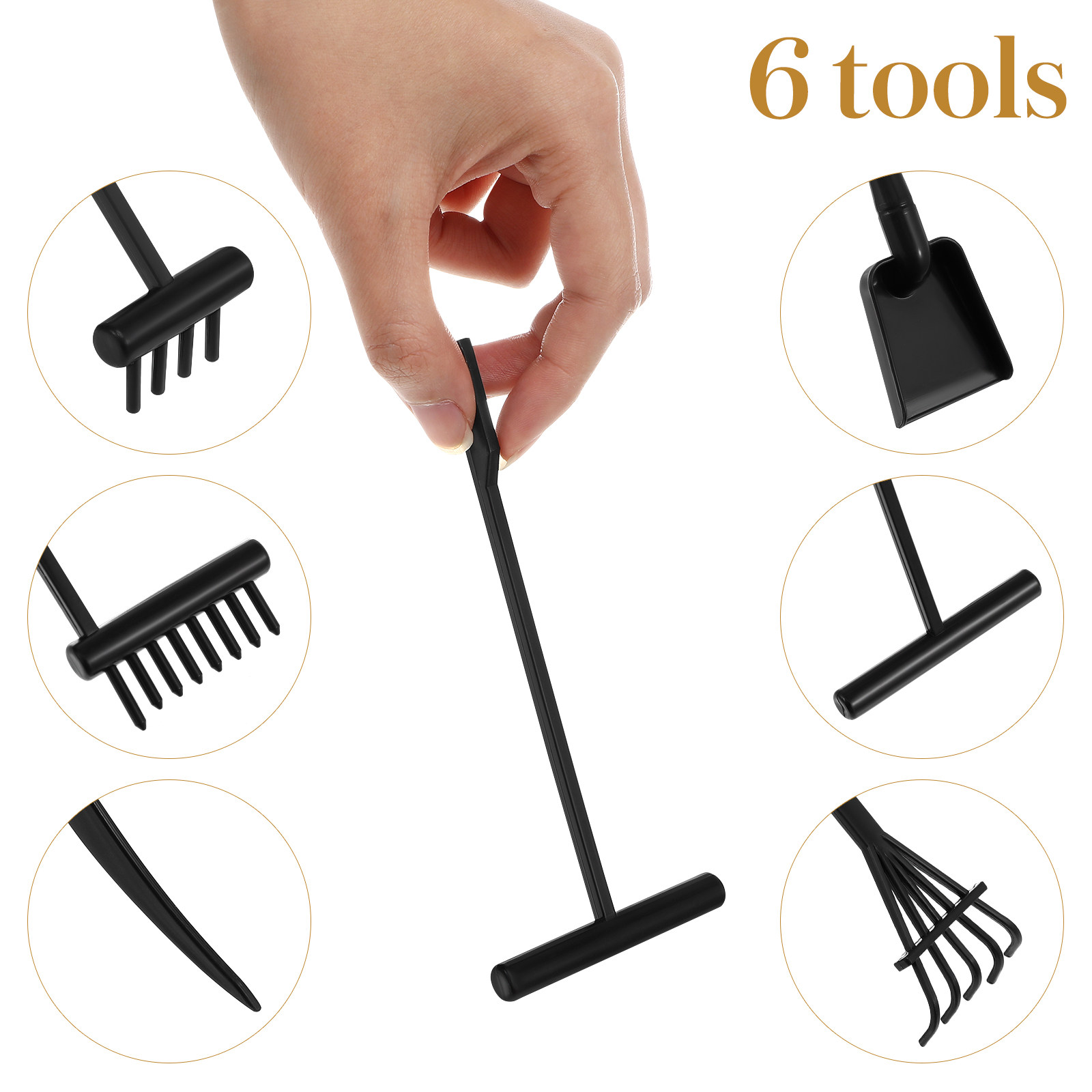 6Pcs Mini Zen Garden Rakes Pla - Gardening Tools Rake review and price