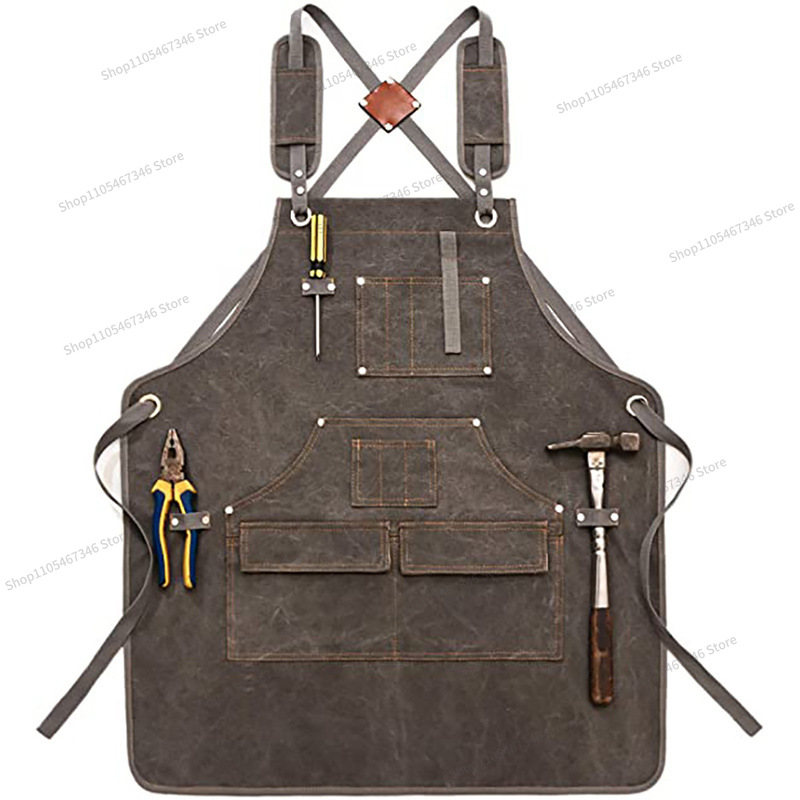For Thickened Canvas Apron Cus - Gardening Tools Logo review and price