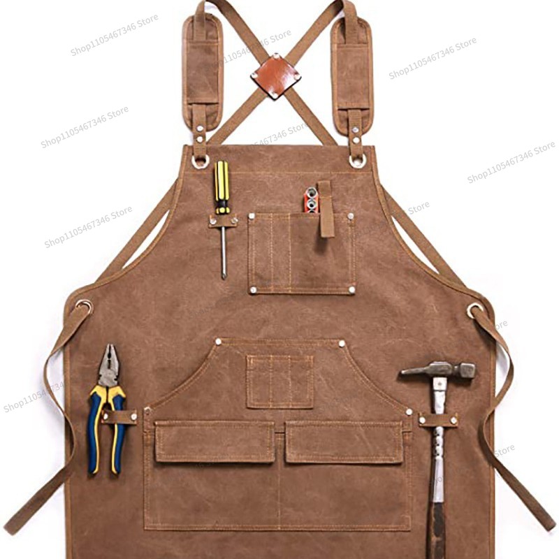 For Thickened Canvas Apron Cus - Gardening Tools Logo review and price