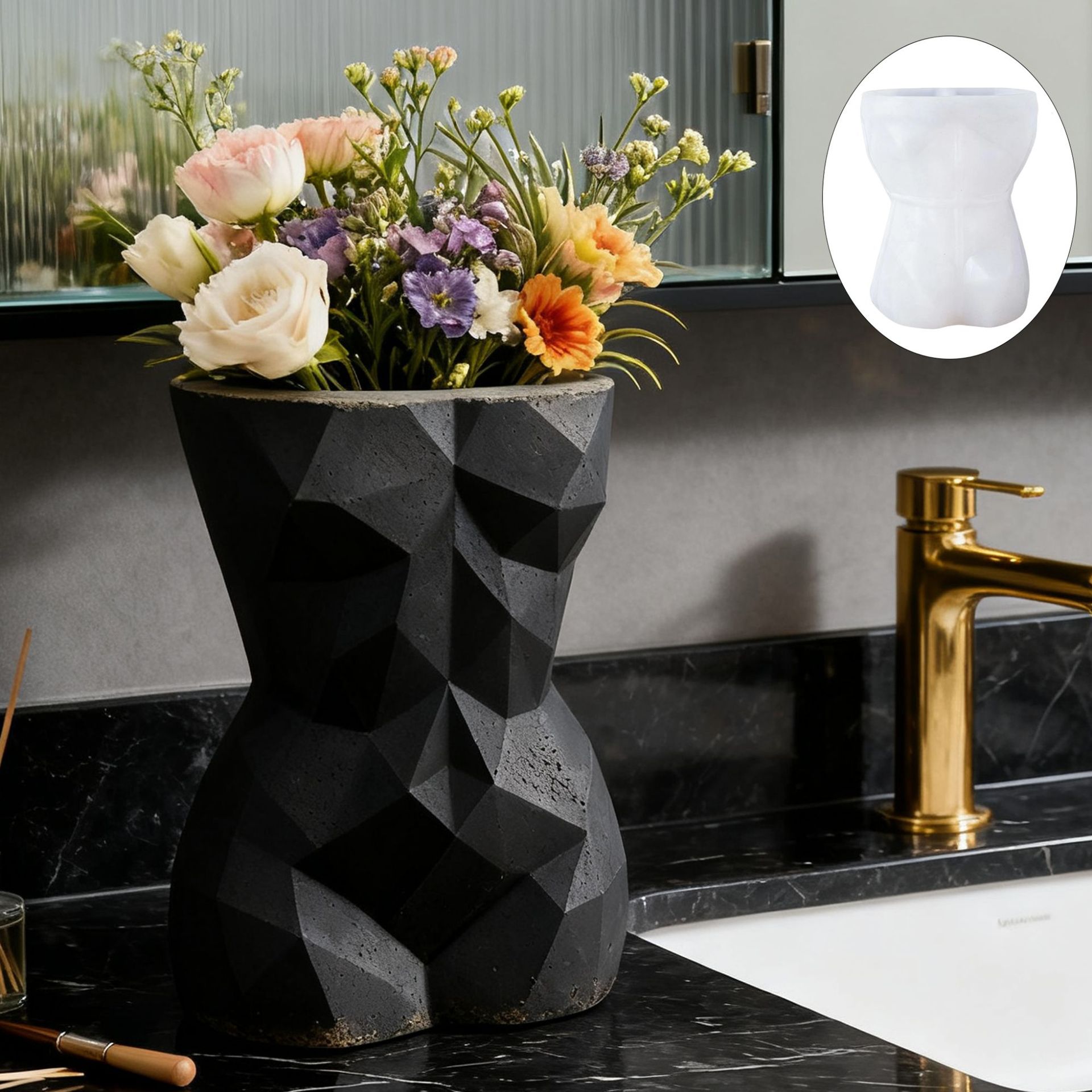 3D Geometric Female Body Flowe - Gardening Tools Women review and price