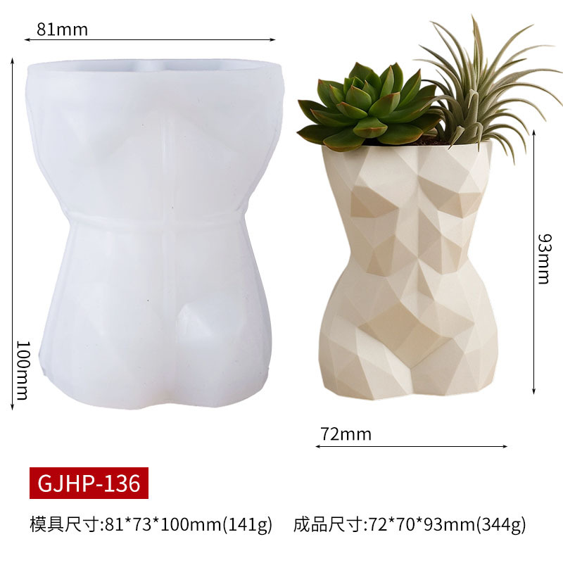 3D Geometric Female Body Flowe - Gardening Tools Women review and price
