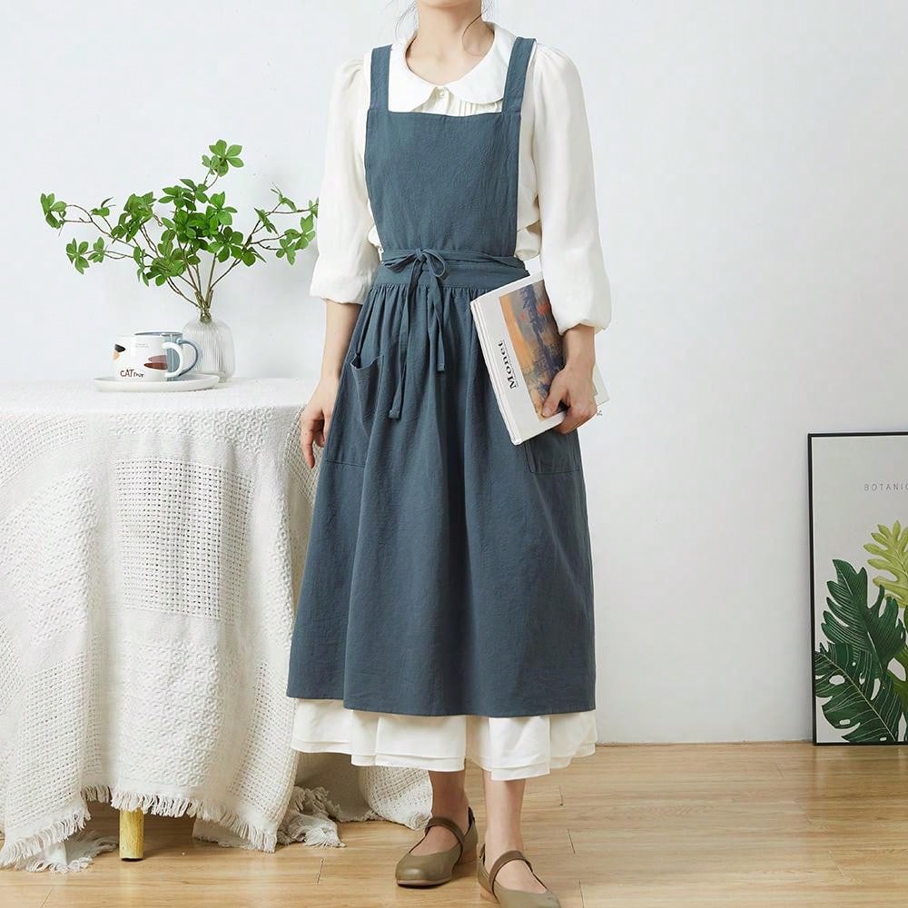 Brief Nordic Wind Pleated Skir - Gardening Tools Women review and price
