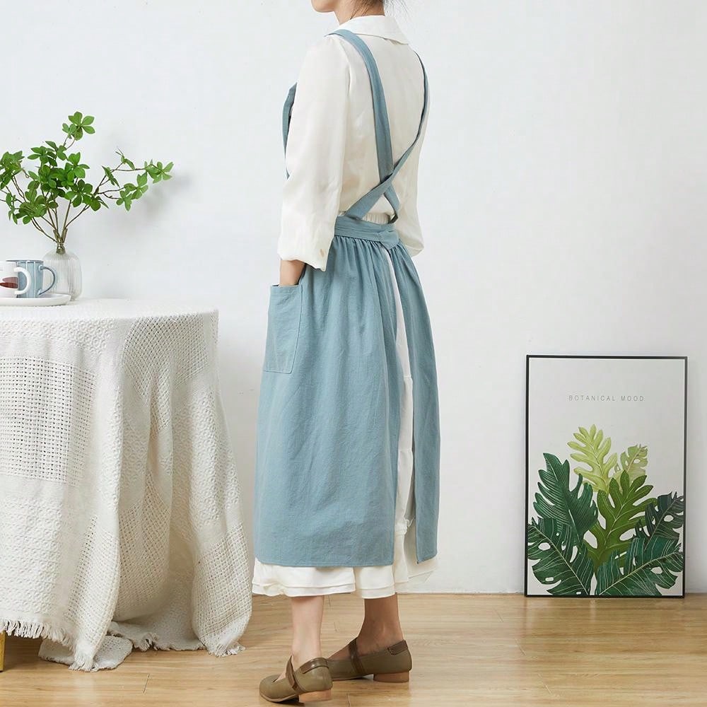 Brief Nordic Wind Pleated Skir - Gardening Tools Women review and price