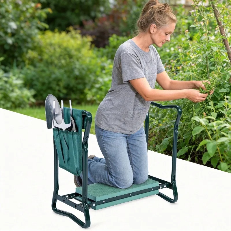 2-in-1 Folding Garden Kneeling - Gardening Tools Kit For Sale review and price