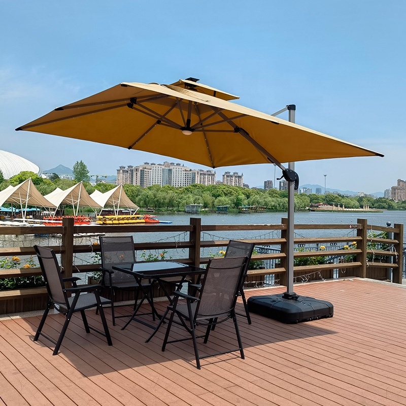 L  Big Size Cantilever Parasol - Gardening Tools Logo review and price