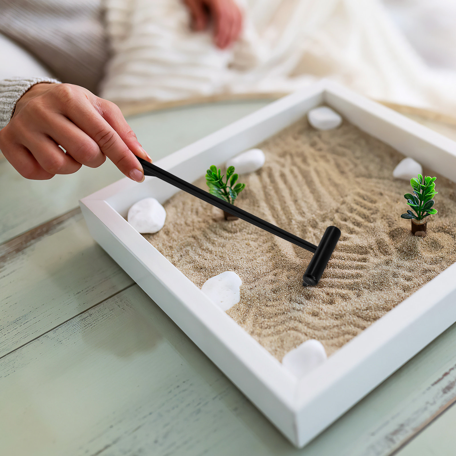 6Pcs Mini Zen Rake Tools Sand  - Gardening Tools Rake review and price