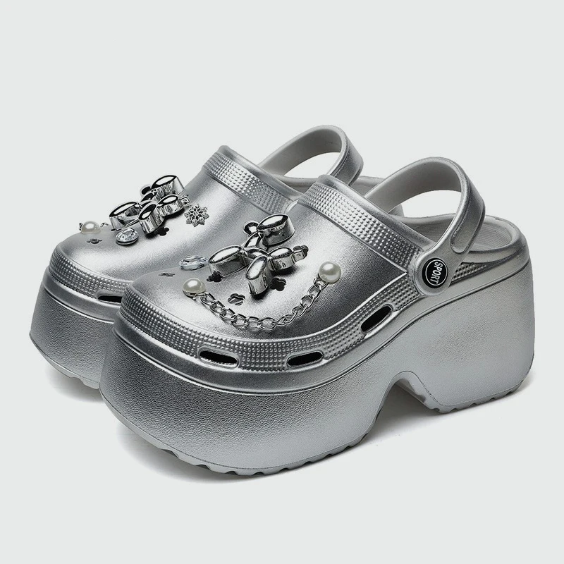 New Women's Silver Platform Cl - Gardening Tools Women review and price